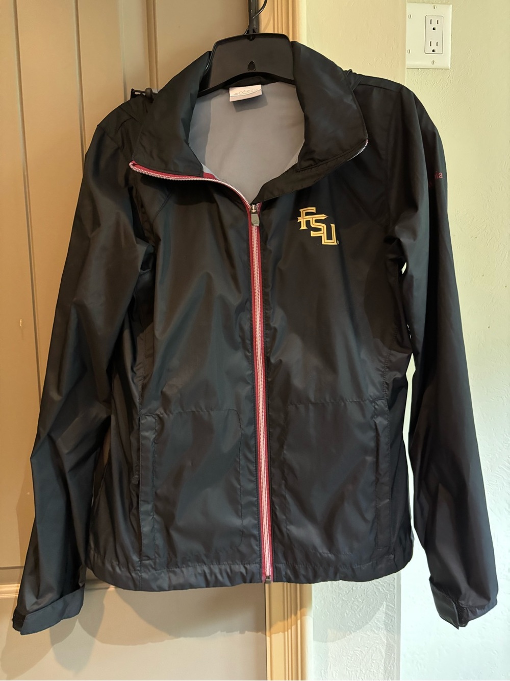 FSU Women's Black Windbreaker Jacket